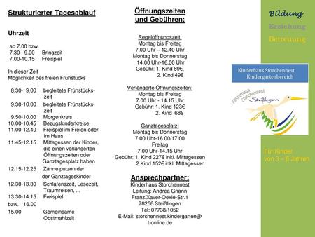 Bildung Erziehung Betreuung  