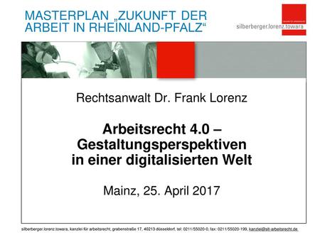 Rechtsanwalt Dr. Frank Lorenz