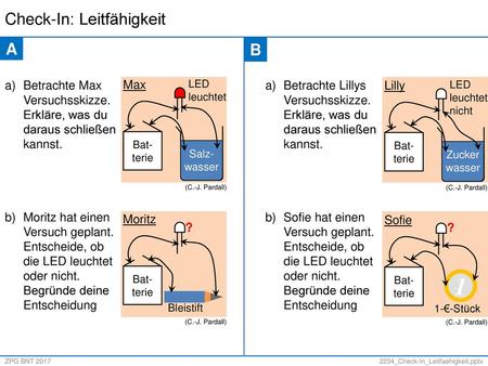 Check-In: Leitfähigkeit