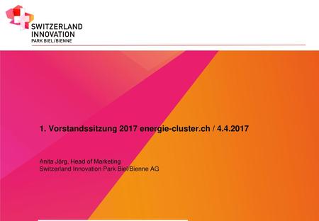 1. Vorstandssitzung 2017 energie-cluster.ch /