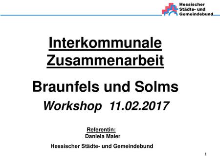 Interkommunale Zusammenarbeit Braunfels und Solms