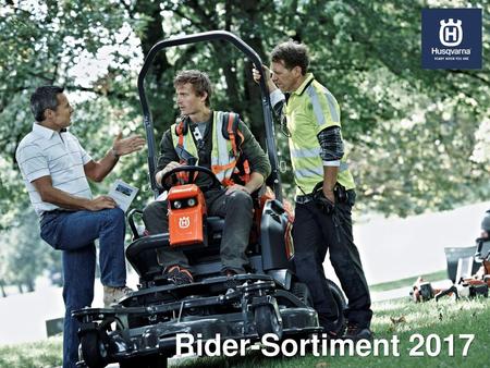 Rider-Sortiment 2017.