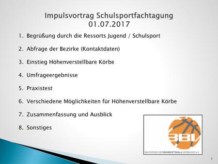 Impulsvortrag Schulsportfachtagung