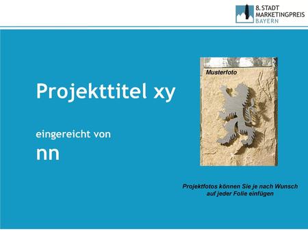 Projekttitel xy eingereicht von nn