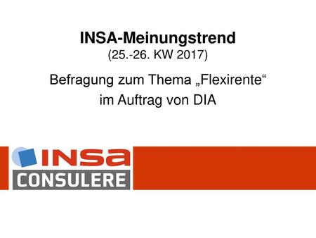 INSA-Meinungstrend ( KW 2017)