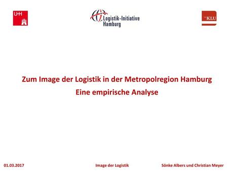 Zum Image der Logistik in der Metropolregion Hamburg