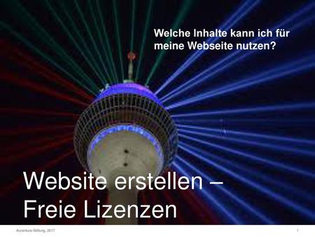 Website erstellen – Freie Lizenzen