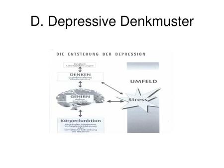 D. Depressive Denkmuster