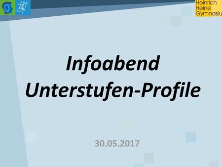 Infoabend Unterstufen-Profile