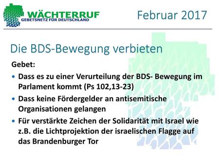Die BDS-Bewegung verbieten