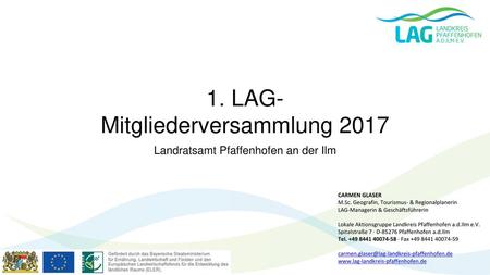 1. LAG-Mitgliederversammlung 2017