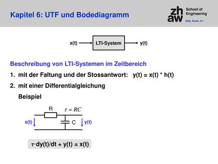 Kapitel 6: UTF und Bodediagramm