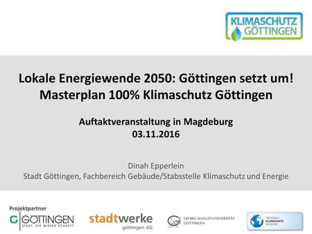 Lokale Energiewende 2050: Göttingen setzt um