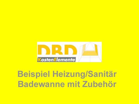 Beispiel Heizung/Sanitär