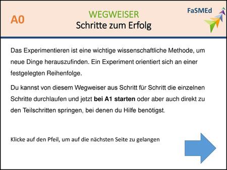 WEGWEISER Schritte zum Erfolg