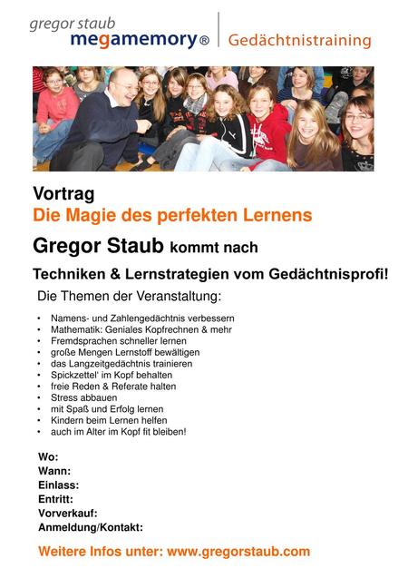 Vortrag Die Magie des perfekten Lernens