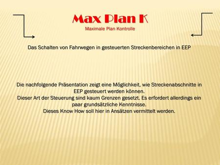 Max Plan K Maximale Plan Kontrolle