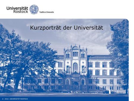 Kurzporträt der Universität