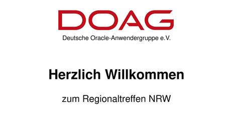 Herzlich Willkommen zum Regionaltreffen NRW