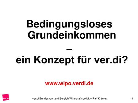 Bedingungsloses Grundeinkommen
