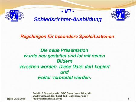 - IFI - Schiedsrichter-Ausbildung