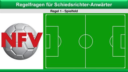 Regelfragen für Schiedsrichter-Anwärter