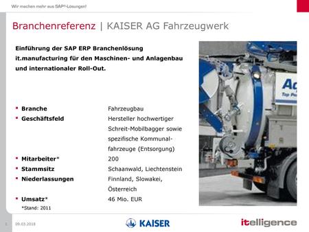 Branchenreferenz | KAISER AG Fahrzeugwerk