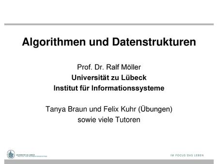 Algorithmen und Datenstrukturen