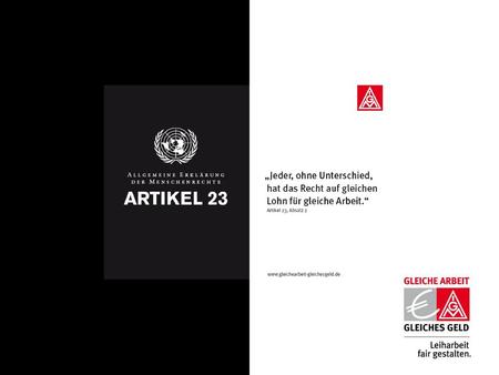 Worum geht‘s? „Jeder, ohne Unterschied, hat das Recht auf