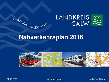 Nahverkehrsplan 2016 04.07.2016 Andreas Krewer.