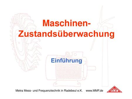 Maschinen-Zustandsüberwachung