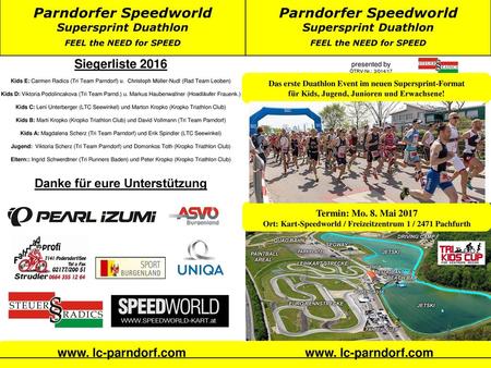 Parndorfer Speedworld Supersprint Duathlon