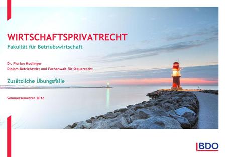 Wirtschaftsprivatrecht
