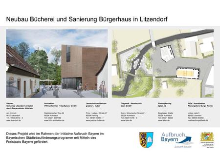 Neubau Bücherei und Sanierung Bürgerhaus in Litzendorf