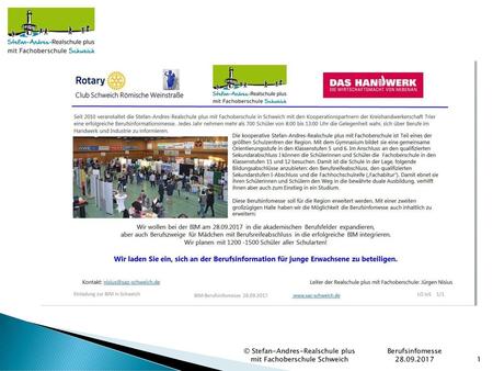 © Stefan-Andres-Realschule plus mit Fachoberschule Schweich