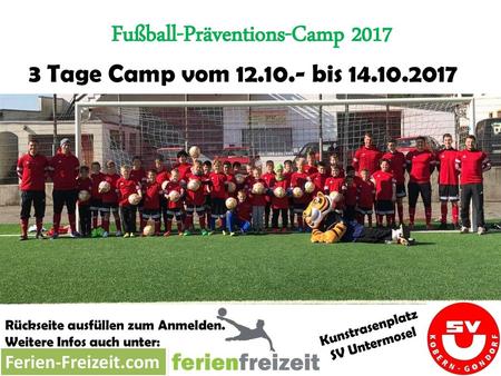 Fußball-Präventions-Camp 2017