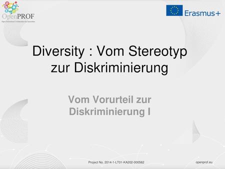Diversity : Vom Stereotyp zur Diskriminierung