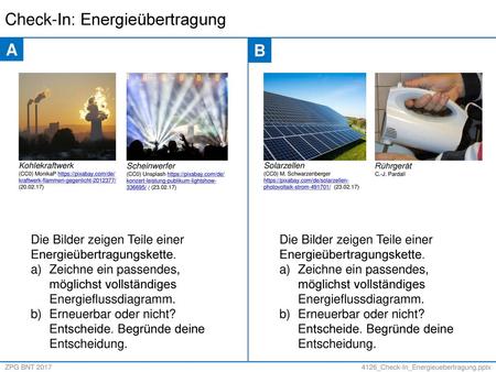 Check-In: Energieübertragung