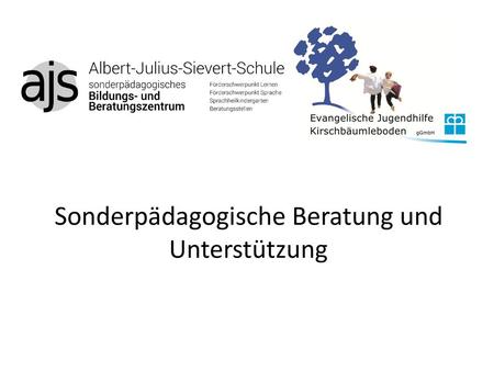 Sonderpädagogische Beratung und Unterstützung