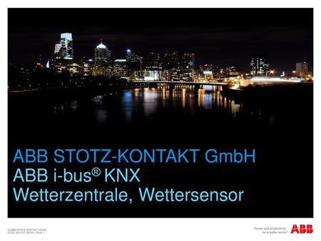 ABB STOTZ-KONTAKT GmbH ABB i-bus® KNX Wetterzentrale, Wettersensor