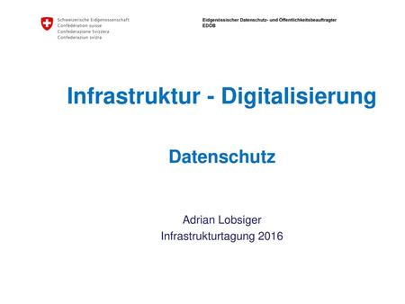 Infrastruktur - Digitalisierung Datenschutz