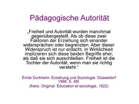 Pädagogische Autorität