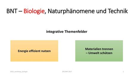 BNT – Biologie, Naturphänomene und Technik