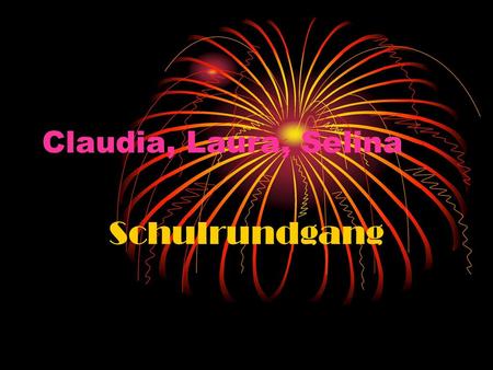 Claudia, Laura, Selina Schulrundgang.