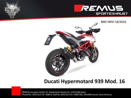 Ducati Hypermotard 939 Mod. 16
