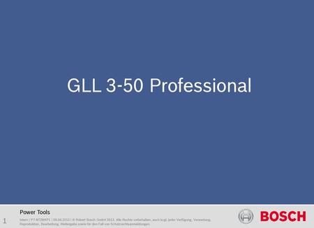 GLL 3-50 Professional Pre-Launch Package GLL 3-50 Professional