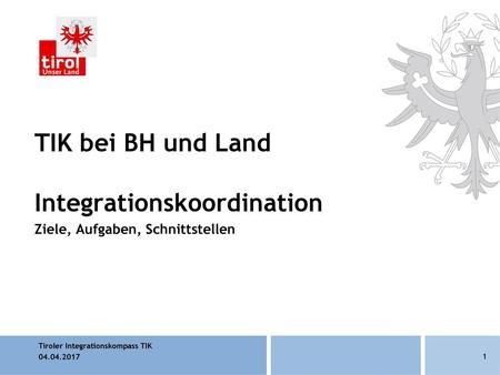 TIK bei BH und Land Integrationskoordination