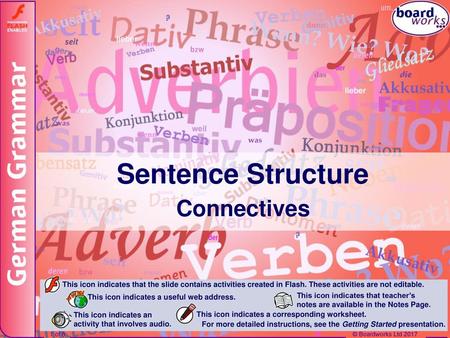 Sentence Structure Connectives