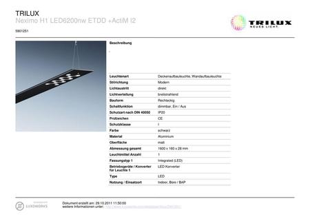 Neximo H1 LED6200nw ETDD +ActiM I2