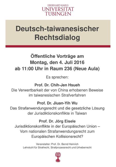 Deutsch-taiwanesischer Rechtsdialog